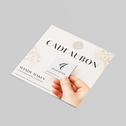 Cadeaubon 4 magneten