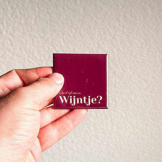 Tegelmagneet 'Wijntje'
