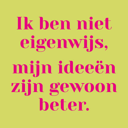 Eigenwijs